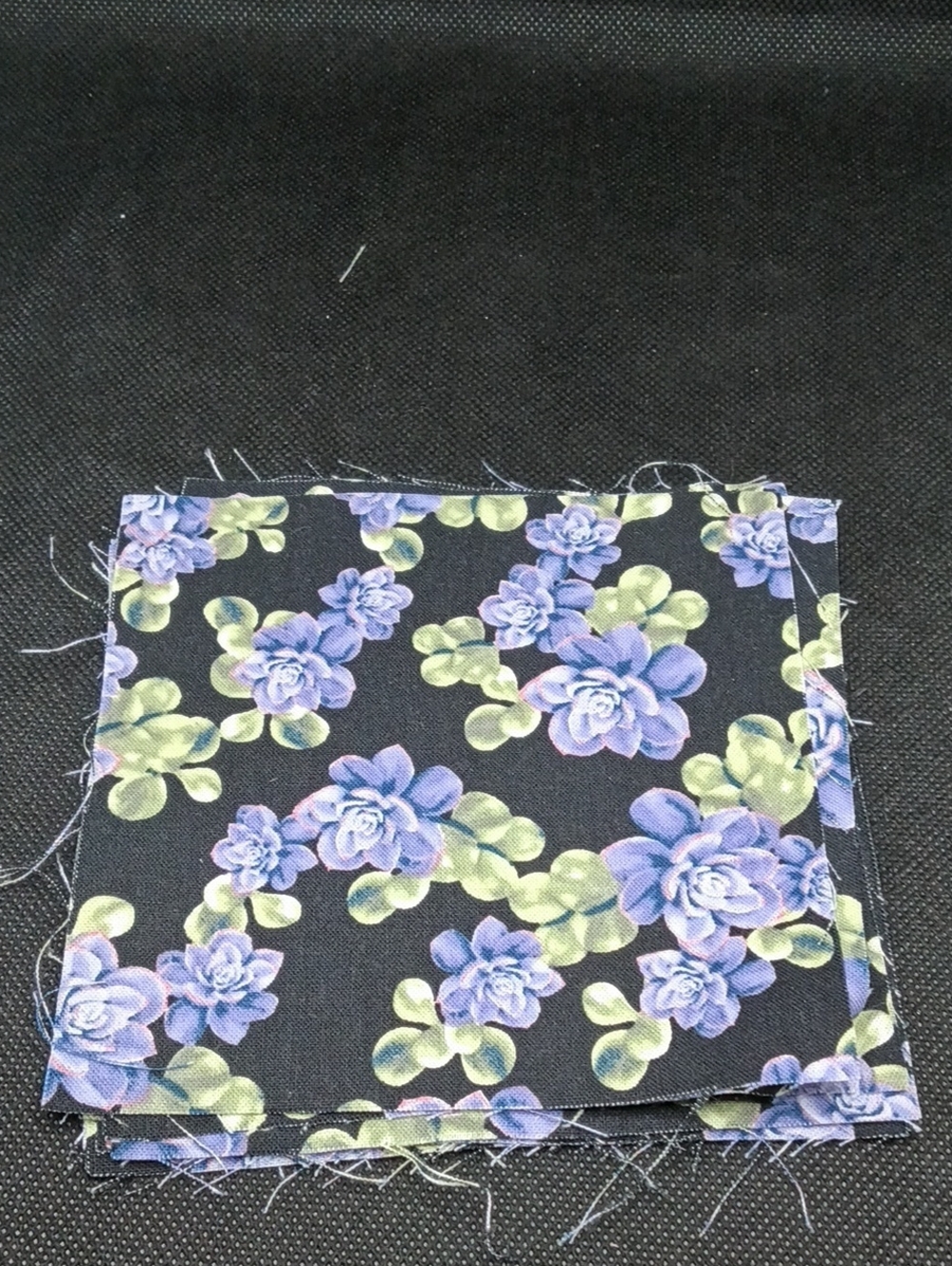 8 4.75 Inch Floral Succulent Print Cotton Squares